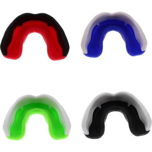 Sports Mouthguard Gumshield Teeth Mouth Protector Boxing Basketball with Carry Box, 4 Colors