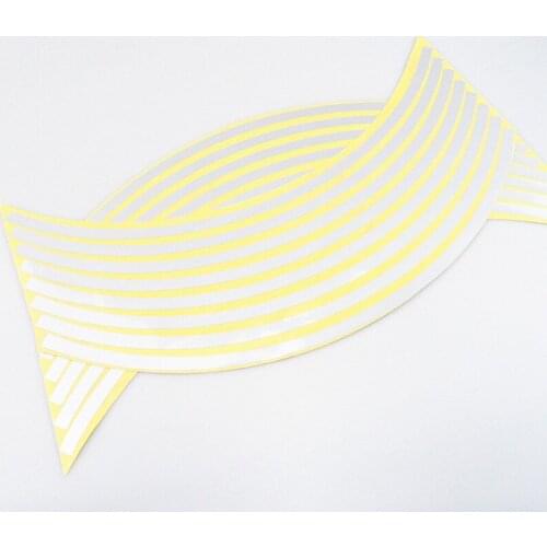 Car styling 15-18 inch Wheel Rim Stripe Reflective Sticker for Acura RLX CL EL CSX ILX MDX NSX RDX RL SLX TL TSX Vigor ZDX