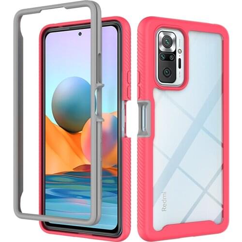 Heavy Duty Protection Acrylic Clear Case for Xiaomi Poco X3 NFC M3 Redmi Note 10 9 Pro Max 9T 9S 9C Phone Bag