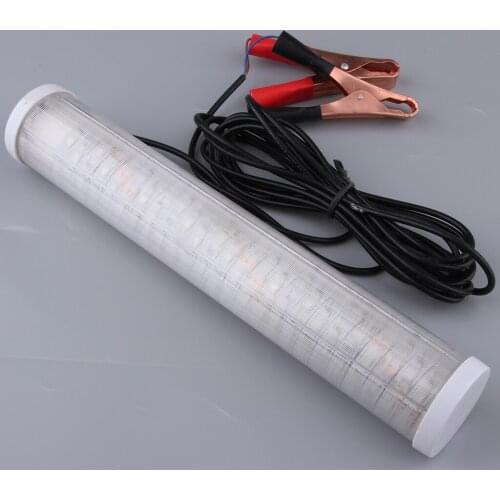 LED Underwater Fishing Light 12V Attraction Baits Correcting Lure Fish Lamp