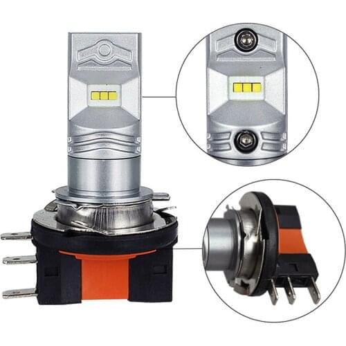 Tuning Car Universal Auto LED Lamp H15 CSP 6SMD LED Headlight Car Fog LED High Beam Running Light Bulb 6000K White LED Fog Light