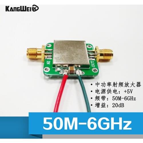 Radio Frequency Amplifier 50M--6GHz Broadband Gain Amplifier 19dB Medium Power Amplifier