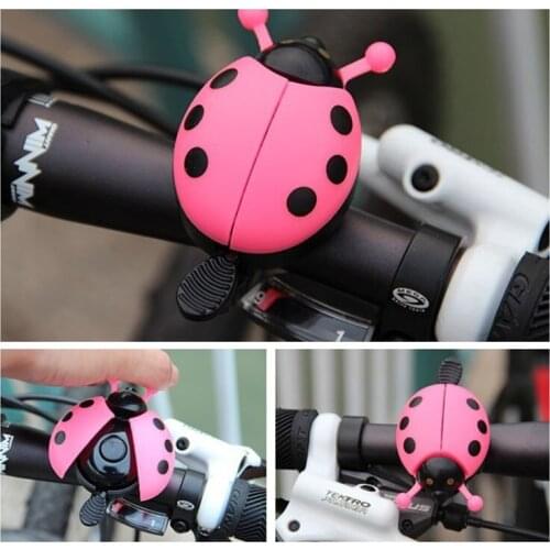 Bike bell Ring Beetle Cartoon Cycling Bell Lovely Kids Ladybug Bell Ring for Bike Ride Horn Alarm bicycle Accessories