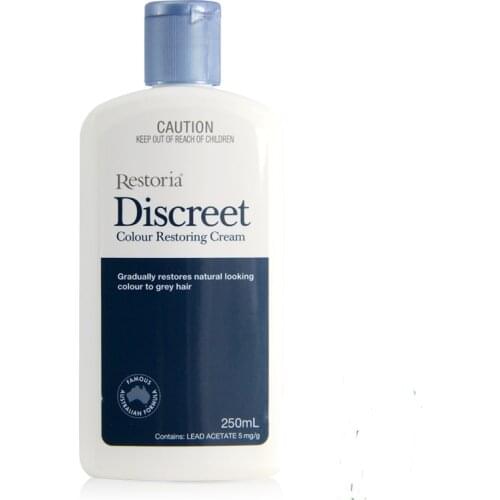 Restoria Discreet Colour Restoring Cream/ Lotion, Hair Care 250ml Grey Hair Treatment Reduce Grey Hair - Suitable For Men &Women