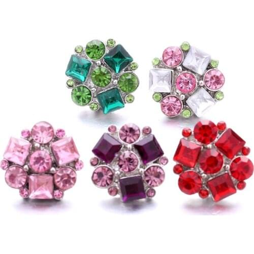 Sun Shape Snap Jewelry Crystal 18mm Ginger Snap Buttons DIY Bracelet Necklace Jewelry Making ACC for Women Christmas gift