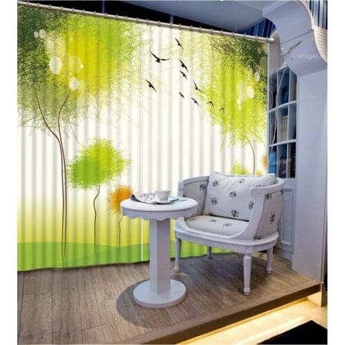 Blackout curtain 3D Blackout Curtains For Living room Bedding room Dandelion custom curtains