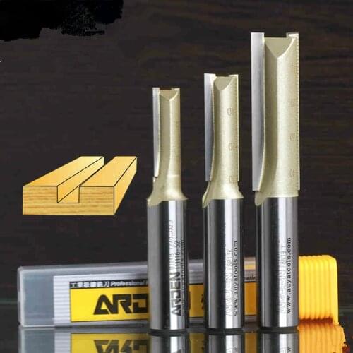 1/2*1-1/2(38.1mm) straight bit 2 blade milling cutter Arden Router Bit Woodworking Tool 1/2" shank for Gong machine CNC tools
