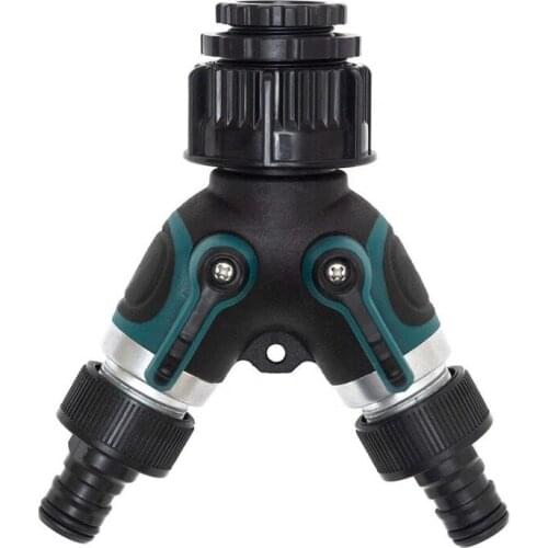 1inch 4/6'' Y-type Double-pass Water Separator Home Garden Water Pipe Connector Hose Splitter Lawn Garden Irrigation Supplies