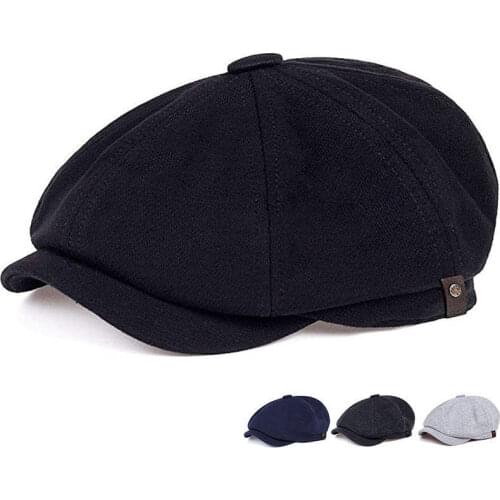 2021 Retro Octagonal Hat All-match British Newsboy Hat Men and Women Outing Sunshade Beret Boina, Painter Hat, Forward Hat