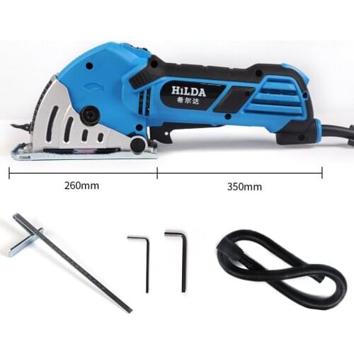 220V Mini Hand Circular Saw Chainsaw Acrylic Cutting Multi-Function Portable Chainsaw Can Be Equipped with Slide Rail