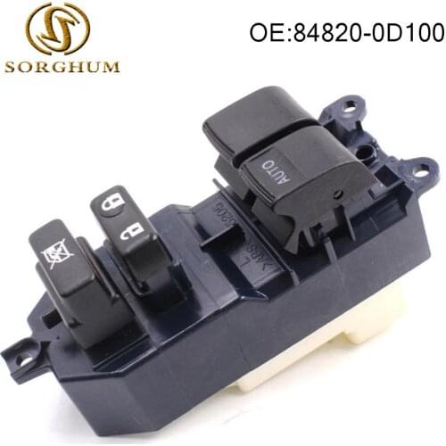 84820-0D100 84820-02230 Power Master Window Lifter Control Switch Button Panel For Toyota Auris Hybrid 2007-2013