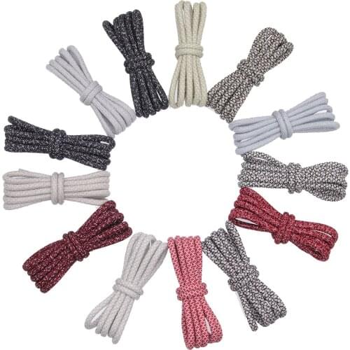 Coolstring Shoe Accessories 5MM Round Lace Mixed Color Reflective Rope Nice Hat Waist Sneaker Boots Lacet Glow In Light Cordones