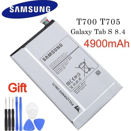 Battery EB-BT705FBC EB-BT705FBE For Samsung GALAXY Tab S 8.4 T700 T705 Tablet Battery 4900mAh SAMSUNG Original Battery