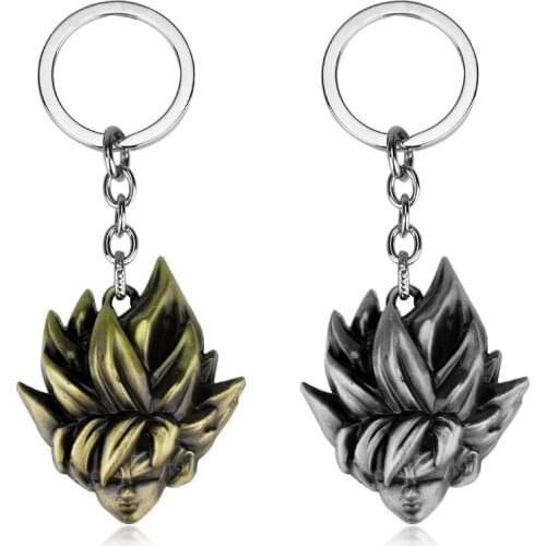 Comics Figure Pendant Keychain Japanese Cartoon Theme Head Shape Keyrings Cosplay Toy Key Chain Gifts For Kids