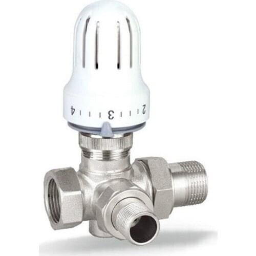 DN32 3 Way Thermostatic Radiator Valve Heating Actuator heating system