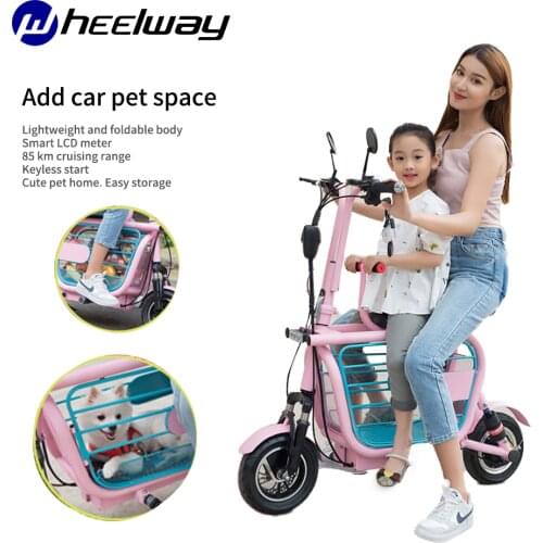 48V400W Electric Scooter Adult Foldable Small Electric Scooter Lithium Electric Scooter Ladies Mini Small Two-wheeled Electric