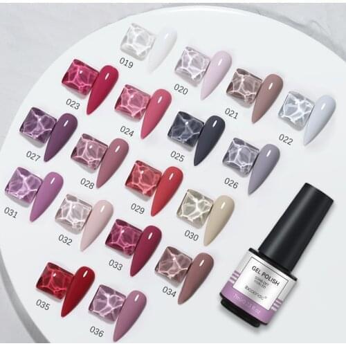 Color19-36 7ml Soak Off Nail Gel Polish Semi Permanent UV LED Nail Art Gel Polish Varnish Long Lasting1Pc
