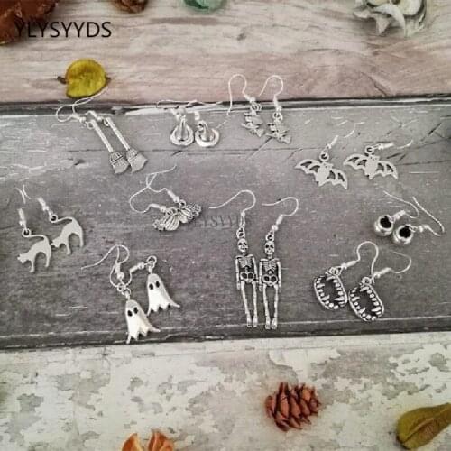 Halloween Earrings Halloween Party Gift Skeleton Party Ghost Rock Punk Gothic Witch Jewelry Statement Mystical Women Gift Trend