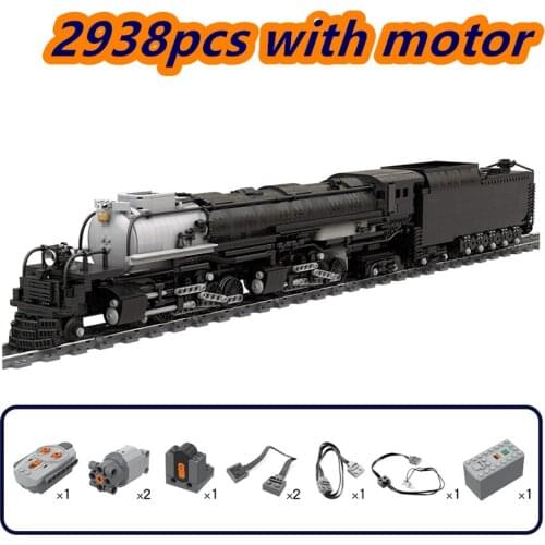 MOC Train Union Pacific Alco RS-2 4014 Transport Vehicle Large Railway Kids Growth Splicing Toy Gift Model Building Blocks