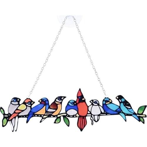 HOT SALES Mothers Day Gift New Arrival Simple Cartoon Birds Ornaments Window Wall Pendant Home Decorate Wholesale Dropshipping