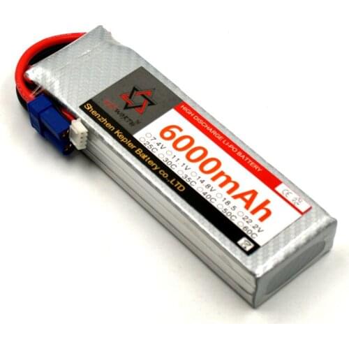 RC Lipo Battery 3S 11.1V 6000mAh 25C 35C 60C Li-Polymer Battery For RC Airplane Car Plane Boat Helicopter Truck Tank Drone