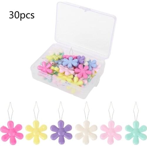 Multicolor Flower Shape Wire Loop Needle Threaders for Cross Stitch Embroidery Sewing Needlework Thread Guide Tool Dropship