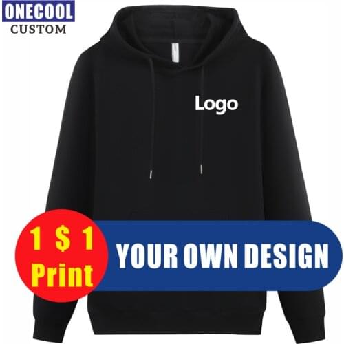 ONECOOL Fashion Hoodies Sweatshirt Custom Your OWN Design Brand Logo/Picture Men Women Print Embroidery Casual Hoody Clothing