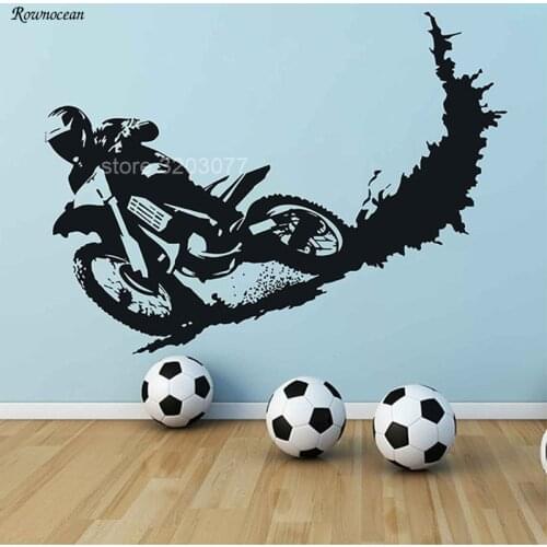 Creative Motorcycle Wall Stickers For Cycle Lovers Living Room Bedroom Kids Room Home Decor Sticker Decal Mural 2116