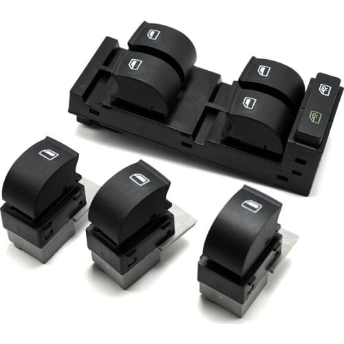 New For Audi A3 A6 C5 RS6 S6 Allroad 1998 - 2004 4PCS Single Master Power Window Switch Panel Button 4B0 959 851 / 4B0 959 855A