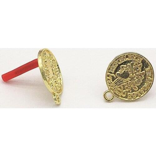 New Arrival! 19x15mm 100pcs Zinc Alloy Round Shape Ear Stud for Handmade Necklace/Earring DIY Parts,Jewelry Accessories Findings