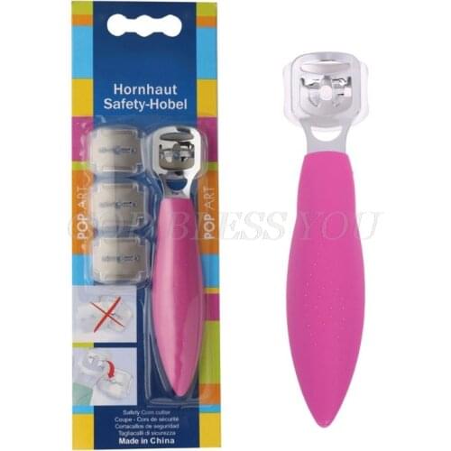 Portable Pedicure Callus Shaver Foot Hard Tough Skin Corn Remover Cutter Razor 10 Blade Feet Care Tool Set Drop Shipping