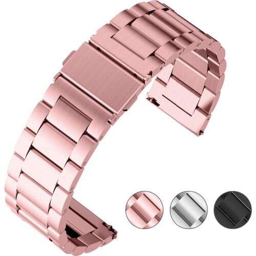 3 Colors for Huawei Watch Band, Fullmosa Stainless Steel Smart Watch Band with Quick Release for LG Watch Style/Asus Zenwatch 2
