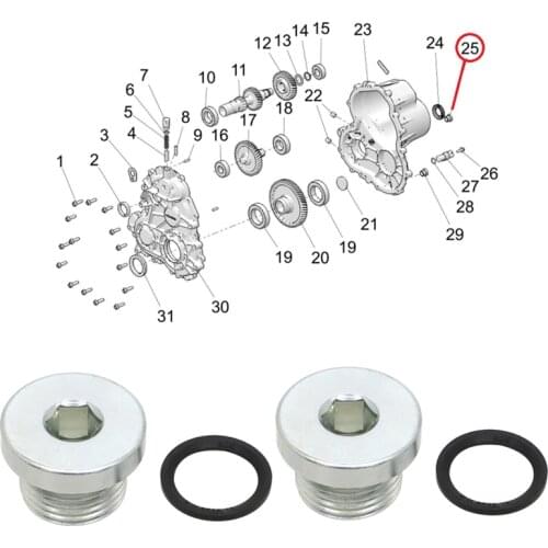 M18*1.5 For POLARIS SPORTSMAN RANGER RZR Fill Socket Plug Oil Drain Plug Bolt Screw 3234755 ATV Accessories