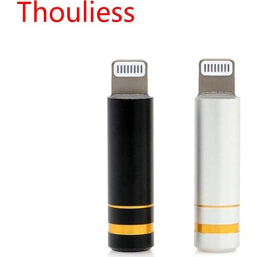 Thouliess iphone lightning Stereo Connector Jack for DAC Decoder Chip Adapter Earphone Amplifier
