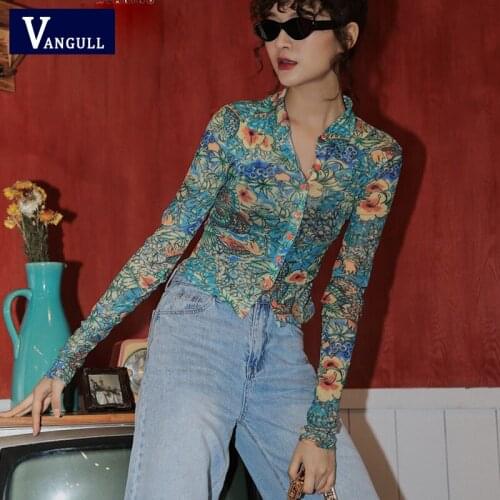 Vangull Women's Transparent Shirts