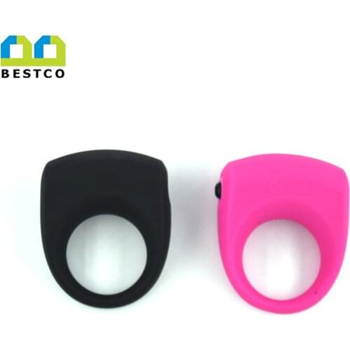 BESTCO Penis Vibrator Cock Erotic Rings Time Delay Penis Enlarger Condom Adult Sex Toys Silicone Chastity Device For Men B-YC4