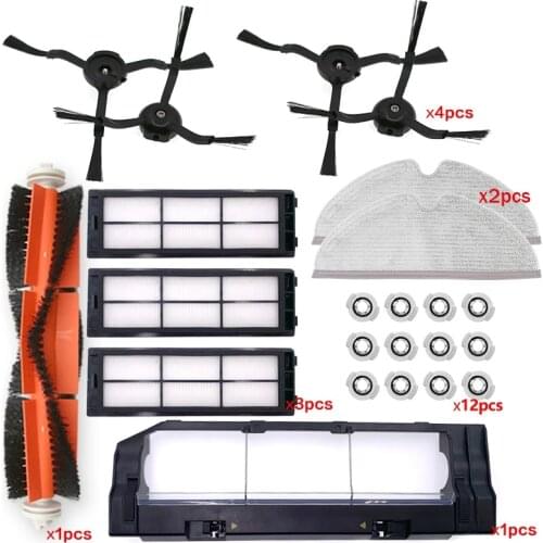 Brush Mop Cloth HEPA Filter For Xiaomi Roborock S5 S6 S60 S50 S55 T6 T4 T61 Mijia S1 Xiaowa E25 E35 Vacuum Cleaner Accessories