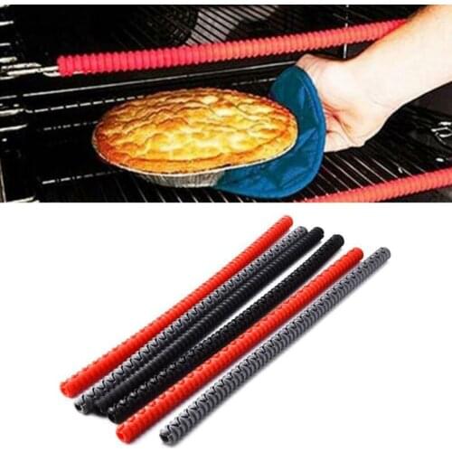 High Temperature Protection Oven Shelf Edge Guards Rack Shield Burn Protector Rack Cover 357mm Random Color Dropshipping