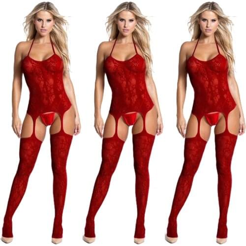 Women Sexy Bodysuit Lingerie Underwear Fishnet Bodystocking For Sex Erotic Costumes Pantyhose Mesh Suit Tights Sexy Stocking