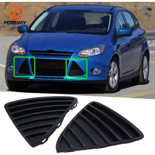 POSSBAY Newest 1 Pair Front Bumper Lower Corner Grille/Vent Side For Ford Focus 2012 2013 2014 External Front Protect Parts