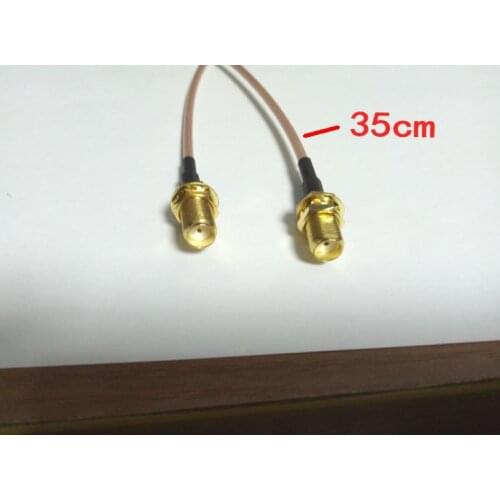 10PCS cable 35CM SMA female TO SMA female jumper cable RG316 New