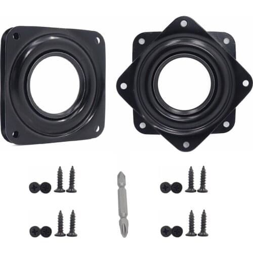 3 Inch Lazy Susan Turntable Bearings Kits 2Pack Rotating Bearing Plate Spinner Replacement Part 5/16" Thick For Display Racks