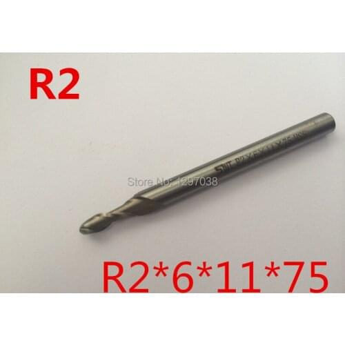 5pcs cutting dia R2 high speed steel ball end milling cutter Ball end mills Cutting tools