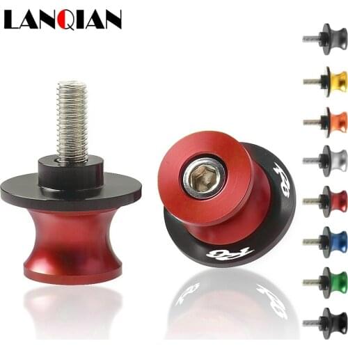 6MM Motorcycle Accessories Swing Spools Slider Stand Screw Swingarm Sliders Arm Drop For Yamaha YZF R6 1998 1999 - 2015 2016