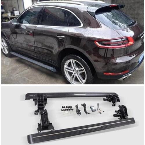 Electric Motor Automatic Switch Closed Running Boards For Porsche Macan 2014-2017 / 2018-2022 Side Step Bar Pedals Nerf Bars