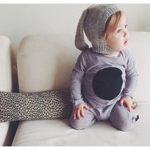 Yundfly Rabbit Ears Baby Hats Soft Warm Toddler Kids Knitted Woolen Bunny Beanie Caps for Unisex Baby 0-3Y Newborn Photo Props