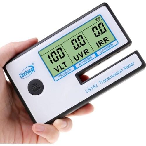 LS162 Window Tint Meter Solar Film Transmission Meter VLT UV IR Rejection Tester