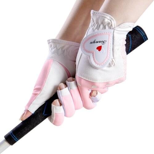Value Soft Golfer Durable PU Leather Non Slip Glove Women Golf Gloves Left Right Hand All Weathersof Grip