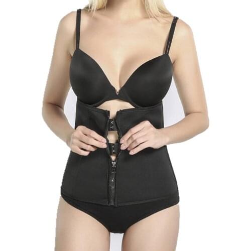 Women Waist Trainer Body Shaper Corset with Zipper Slimming Belly Belt Waist Cinchers Tummy Control Shapewear faja
