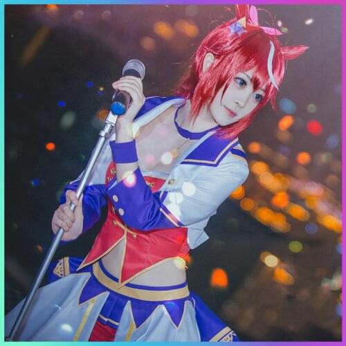 Game Anime Umamusume Pretty Derby Academy Uniform Cos Clothes Polyester Full Cosplay Maid Man Exhibition Costume Role Playing